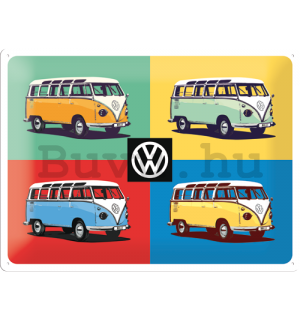 Fémtáblák: VW Bulli Pop Art (3) - 30x40 cm