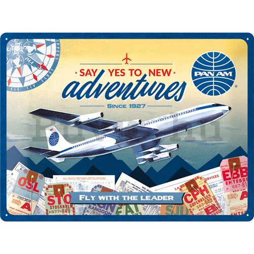Fémtáblák: Pan Am (New Adventures) - 30x40 cm