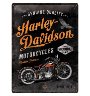 Fémtáblák: Harley-Davidson  (Timeless Tradition) - 40x30 cm