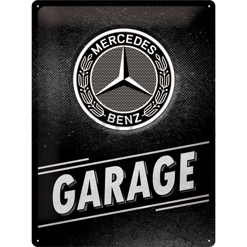 Fémtáblák: Mercedes-Benz Garage - 40x30 cm
