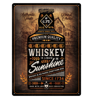 Fémtáblák: Whiskey Sunshine - 40x30 cm
