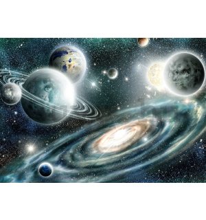 Vlies fotótapéta: Galaxis (1) - 416x254 cm