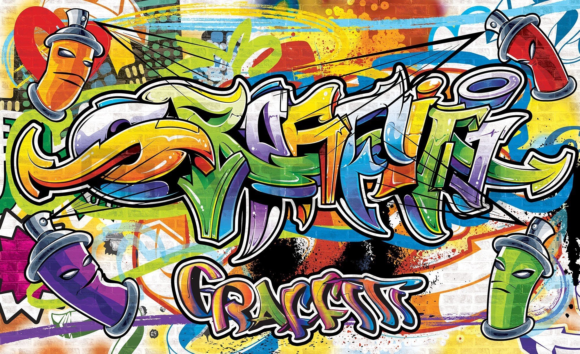 Vlies fotótapéta: Graffiti (2) - 416x254 cm