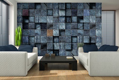 Fotótapéta: Mozaik (sötét árnyalatok) - 184x254 cm