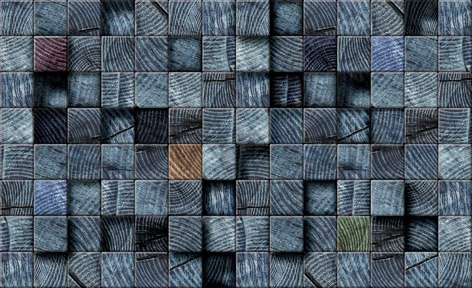 Fotótapéta: Mozaik (sötét árnyalatok) - 184x254 cm
