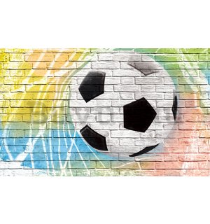 Vlies fotótapéta: Futball labda (festett) - 416x254 cm
