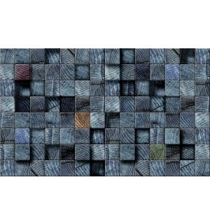 Fotótapéta: Mozaik (sötét árnyalatok) - 254x368 cm