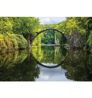 Vlies fotótapéta: Rakotzbrücke - 416x254 cm