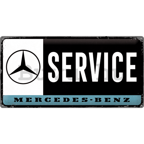 Fémplakát: Mercedes-Benz Service - 25x50 cm