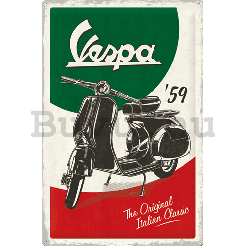 Fémtáblák: Vespa (The Italian Classic) - 40x60 cm
