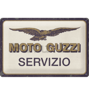 Fémtáblák: Moto Guzzi Servizio - 30x20 cm