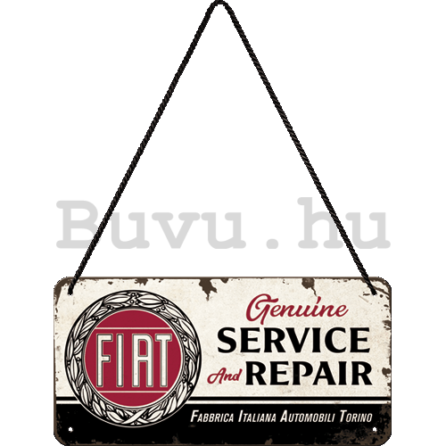 Fémtáblák: Fiat Service & Repair - 20x10 cm