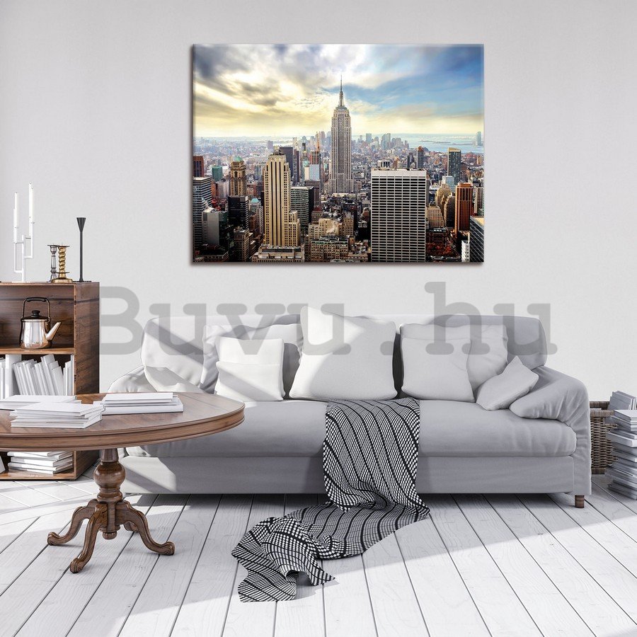 Vászonkép: Manhattan látképe - 75x100 cm