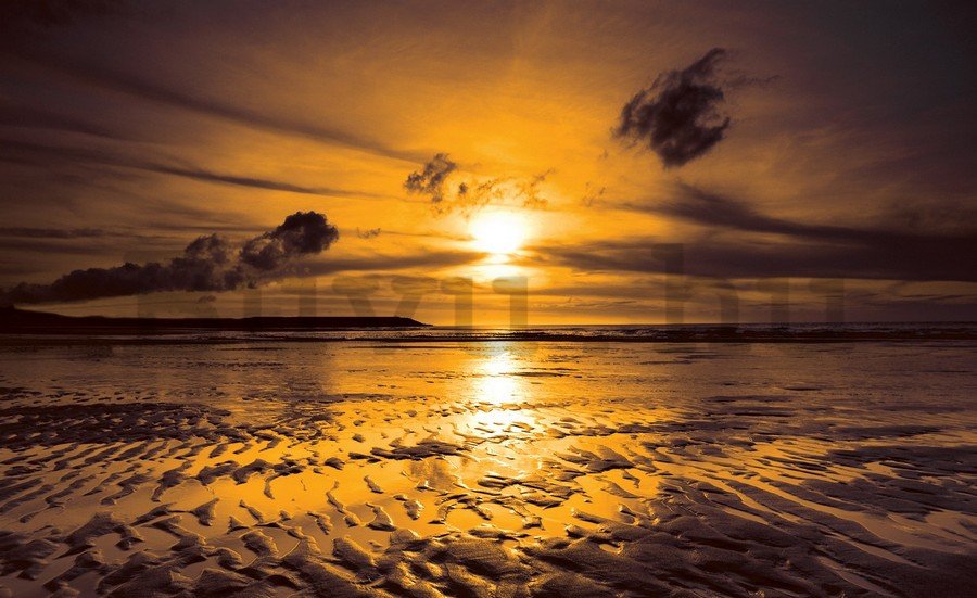 Vászonkép: Tengerparti naplemente (1) - 75x100 cm