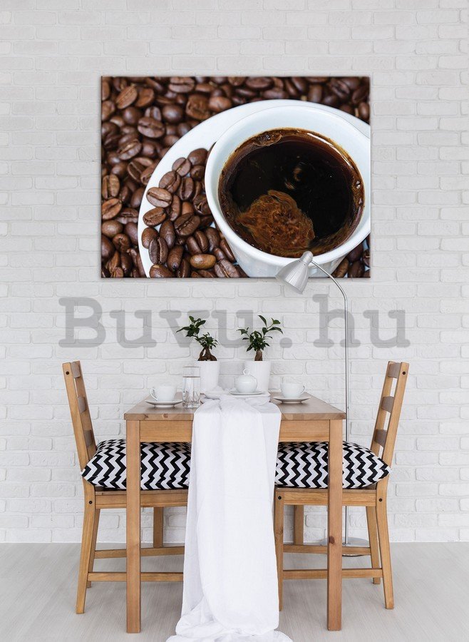 Vászonkép: Egy csésze kávét - 75x100 cm