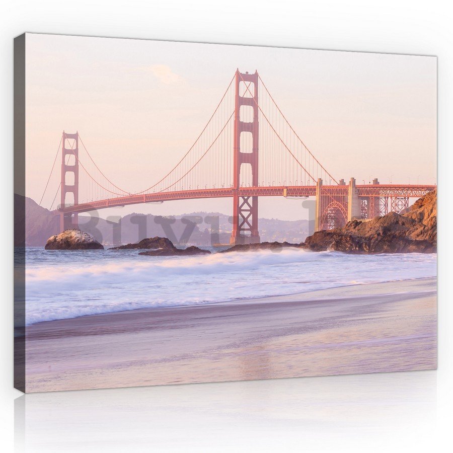 Vászonkép: Golden Gate Bridge (4) - 75x100 cm