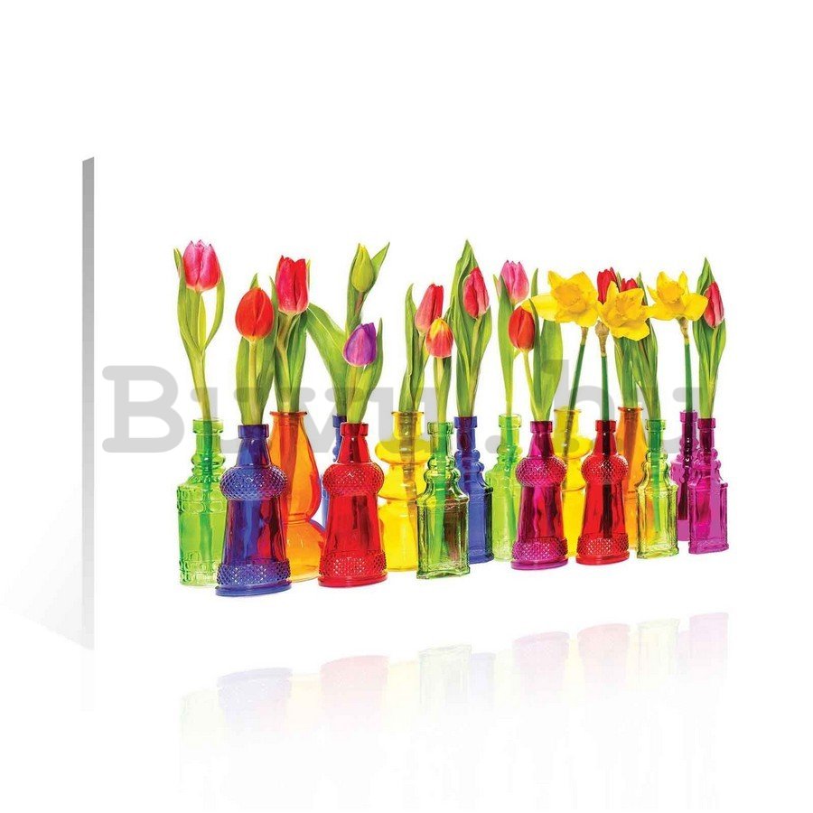 Vászonkép: Tulipánok - 75x100 cm