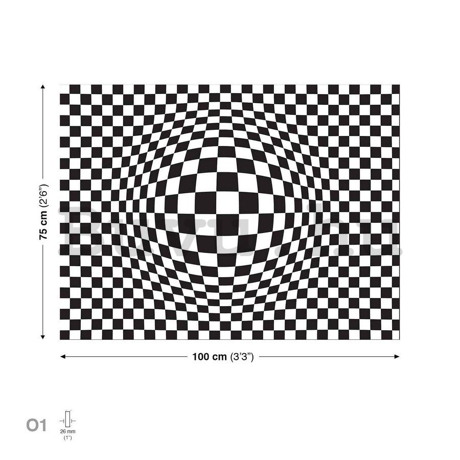 Vászonkép: Kuboid illúzió (1) - 75x100 cm
