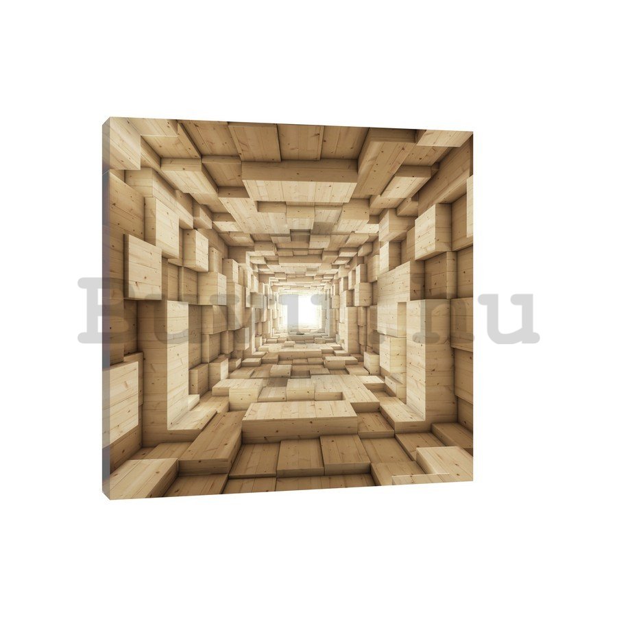 Vászonkép: Fa alagút - 75x100 cm