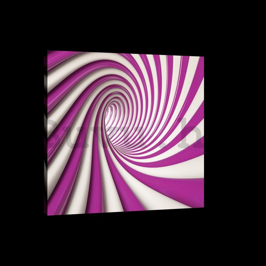 Vászonkép: Violet spirál - 75x100 cm
