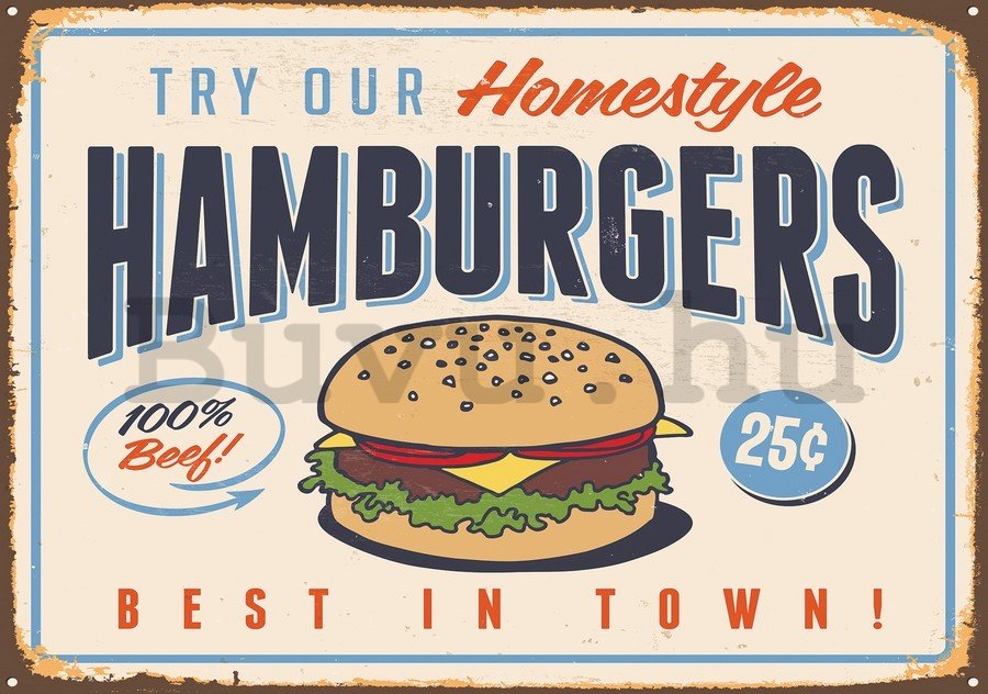 Vászonkép: Hamburgers - 75x100 cm