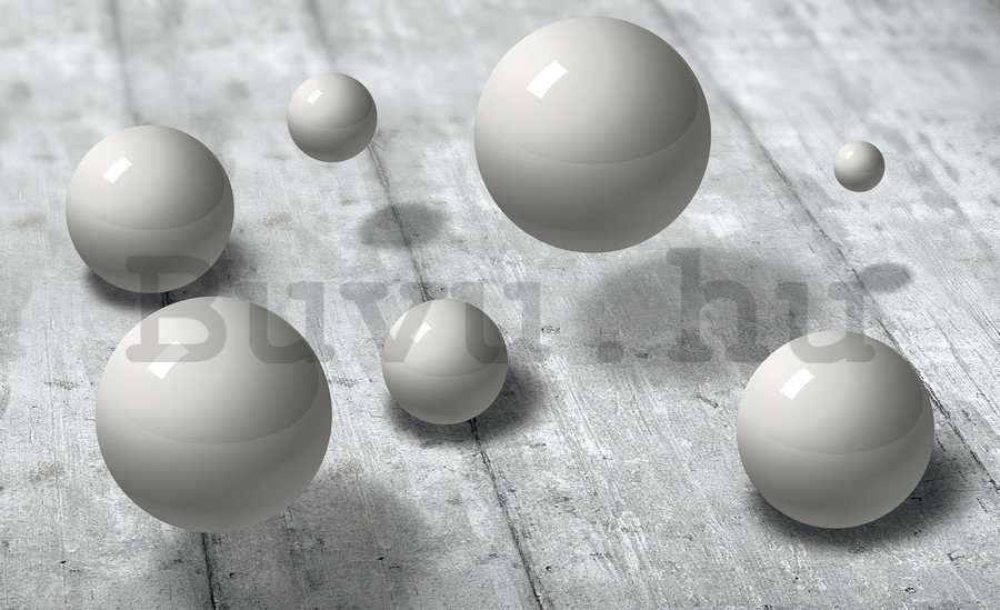 Vászonkép: Fehér gömbök (2) - 75x100 cm
