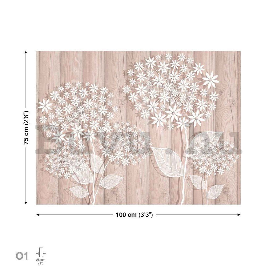Vászonkép: Virágok fából (1) - 75x100 cm