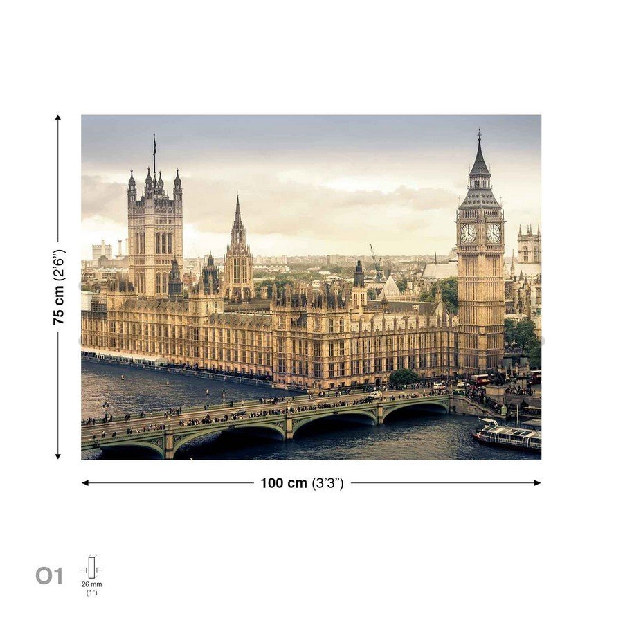 Vászonkép: Westminster (3) - 75x100 cm