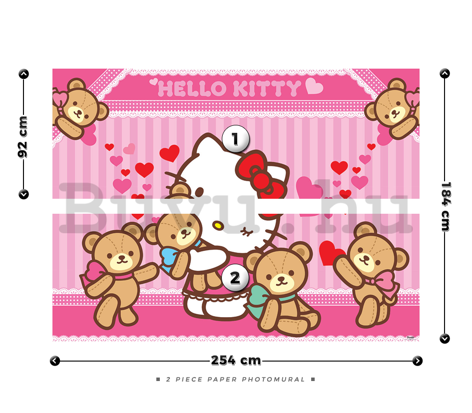 Fotótapéta: Hello Kitty (2) - 184x254 cm