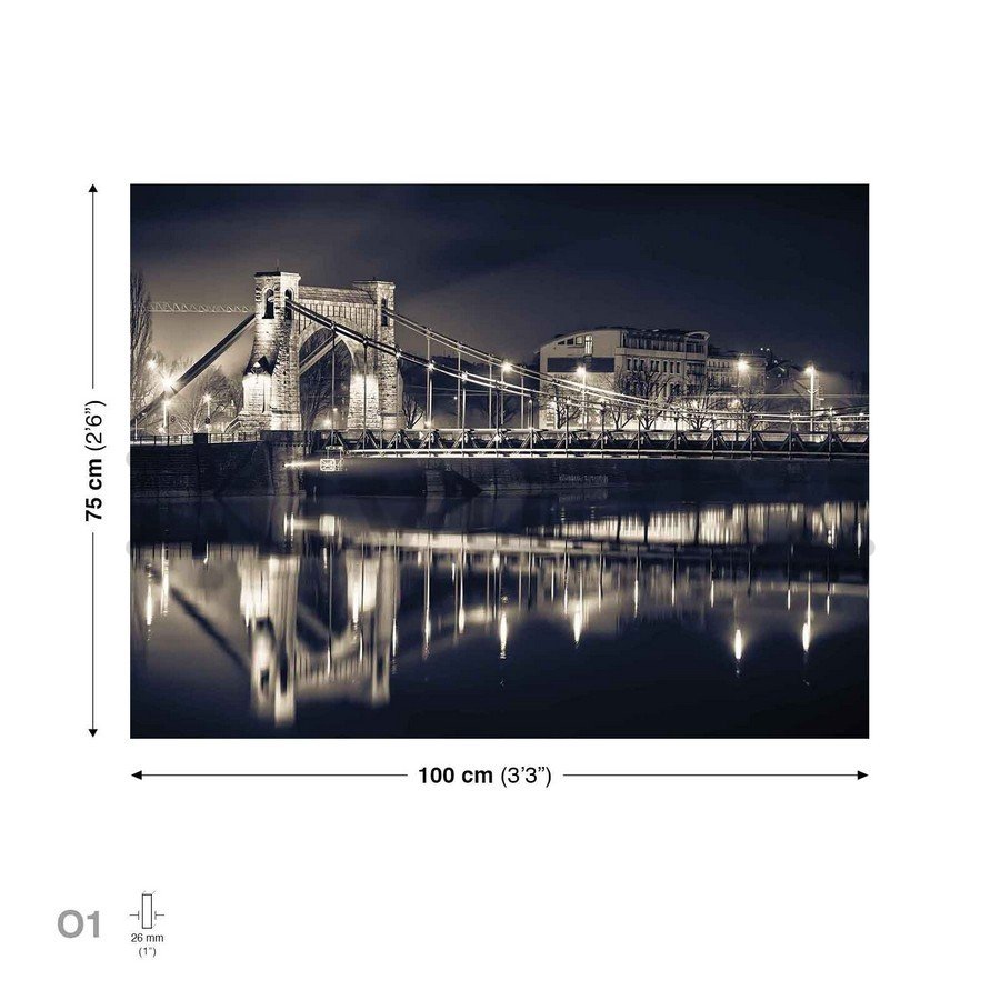 Vászonkép: Grunwald híd - 75x100 cm