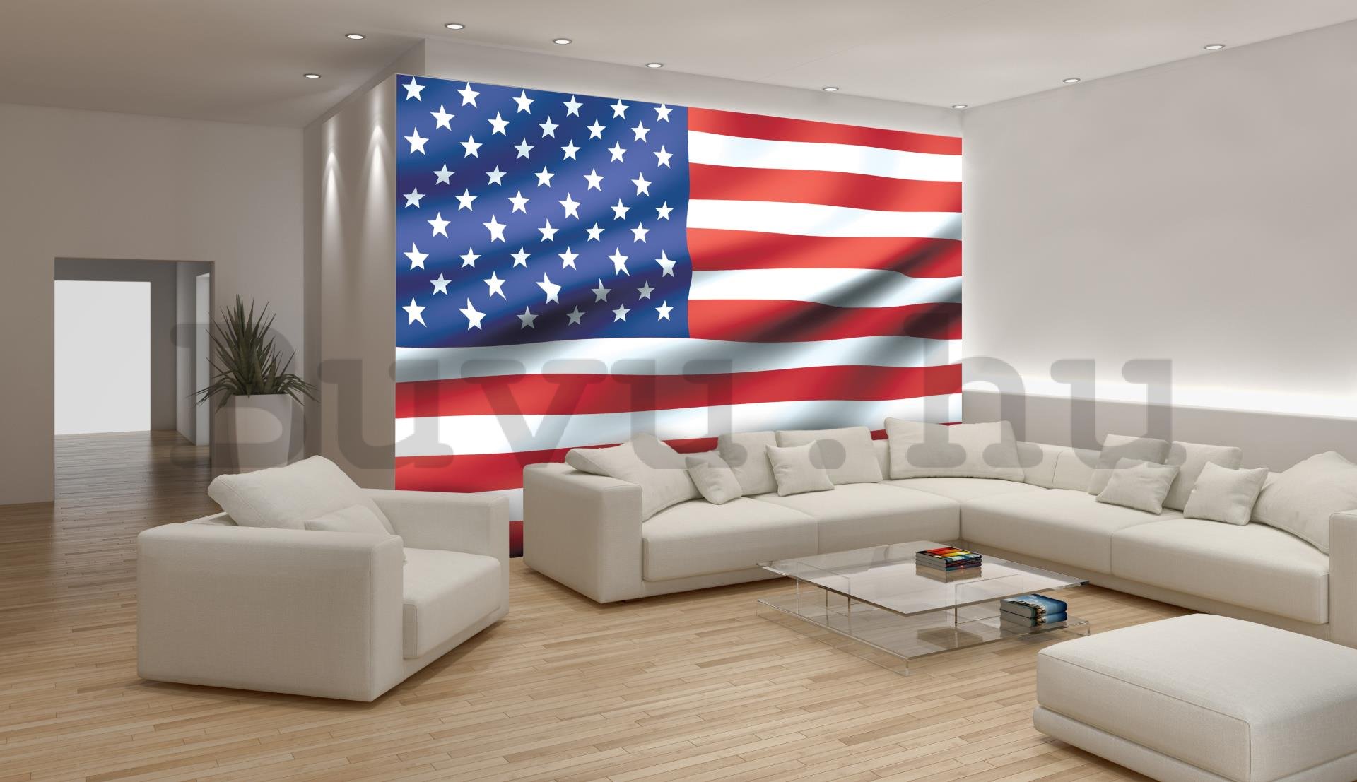Fotótapéta: USA zászlaja - 184x254 cm