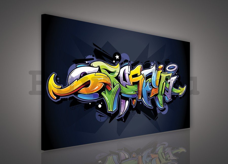 Vászonkép: Graffiti (4) - 75x100 cm