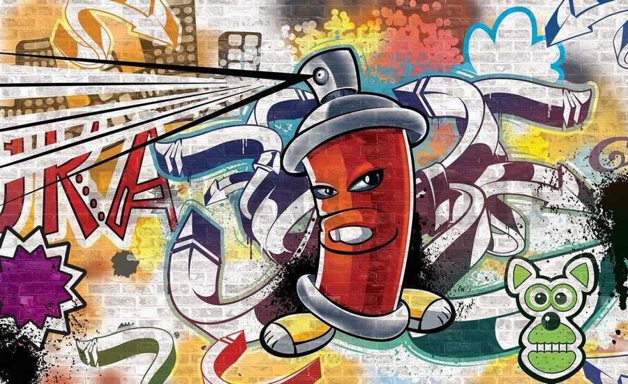 Vászonkép: Graffiti (7) - 75x100 cm