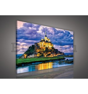 Vászonkép: Mont Saint-Michel - 75x100 cm