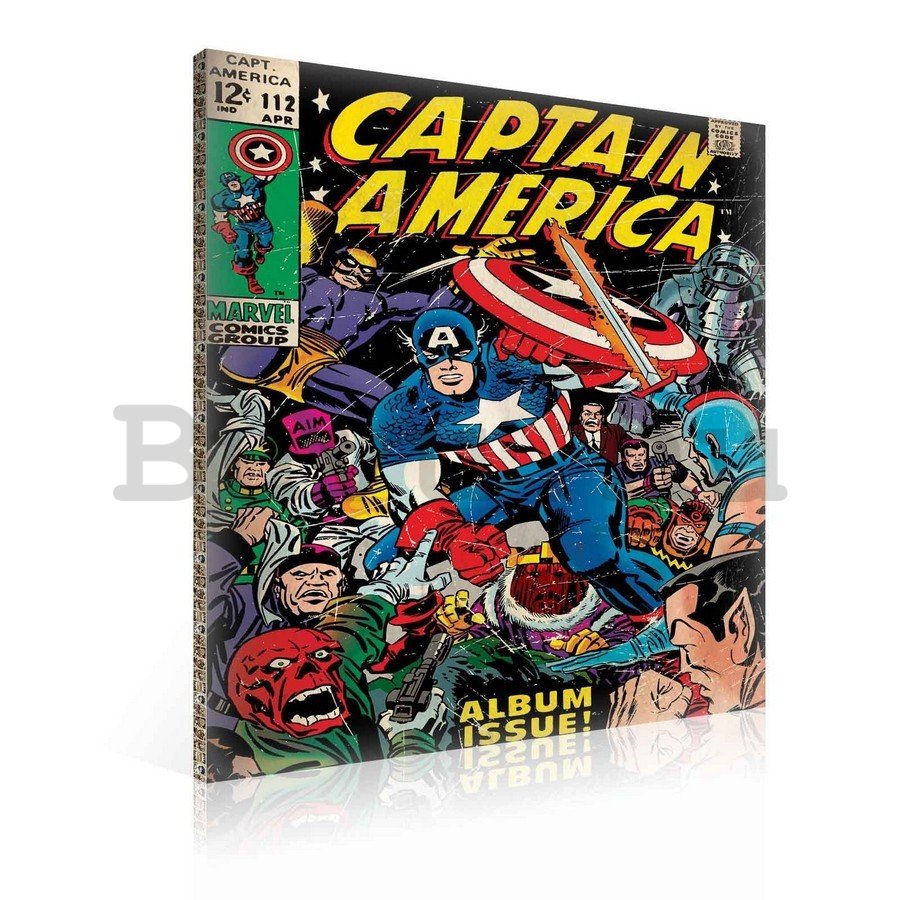 Vászonkép: Captain America (comics) - 75x100 cm