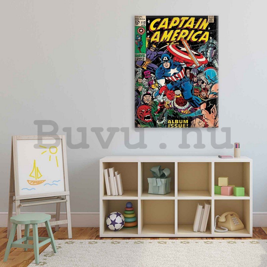 Vászonkép: Captain America (comics) - 75x100 cm