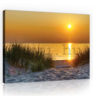Vászonkép: Tengerparti naplemente (5) - 75x100 cm