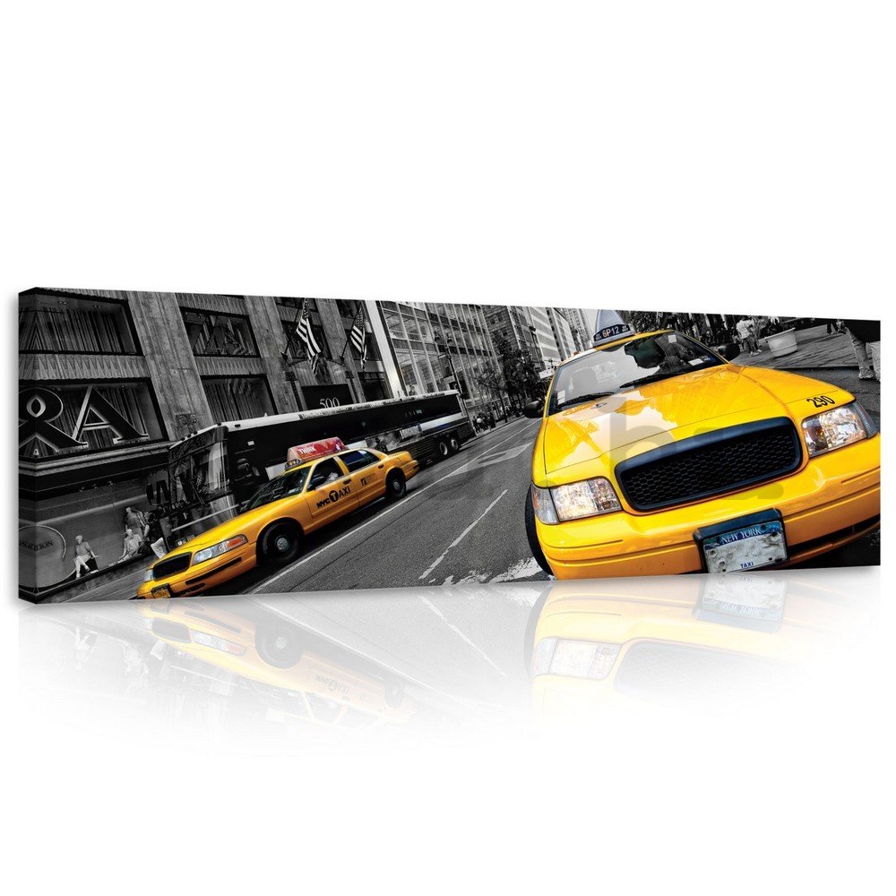 Vászonkép: Manhattan Taxi (2) - 145x45 cm