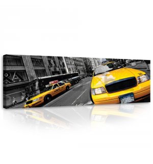 Vászonkép: Manhattan Taxi (2) - 145x45 cm
