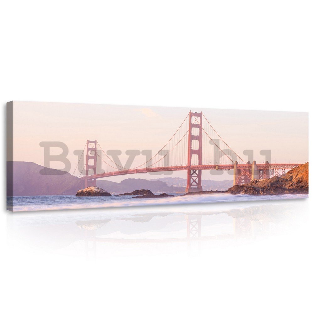 Vászonkép: Golden Gate Bridge (5) - 145x45 cm