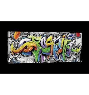 Vászonkép: Graffiti (12) - 145x45 cm