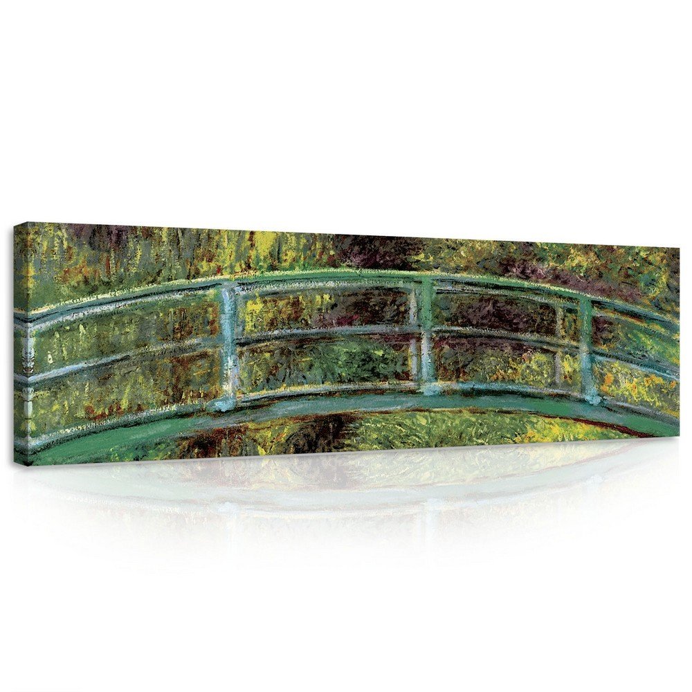 Vászonkép: Tavirózsák, Claude Monet - 145x45 cm