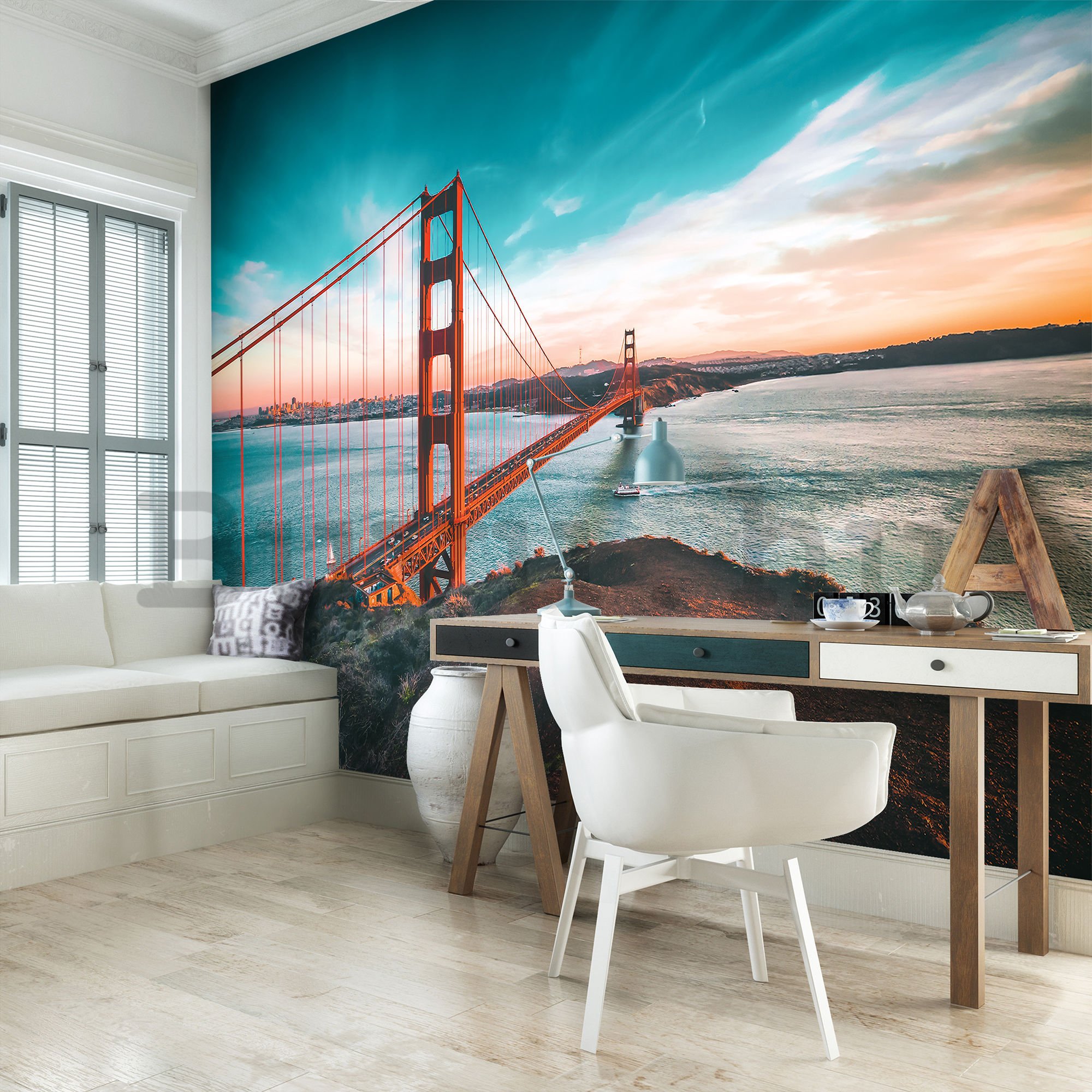 Vlies fotótapéta: San Francisco-híd - 184x254 cm