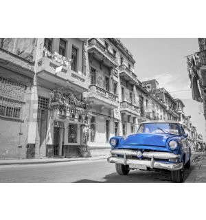 Vlies fotótapéta: Havanna kék autó - 416x254 cm