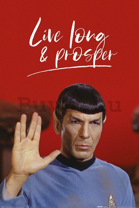 Plakát - Star Trek (Live Long And Prosper)