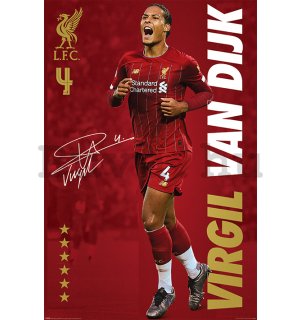 Plakát - Liverpool FC (Virgil Van Dijk)