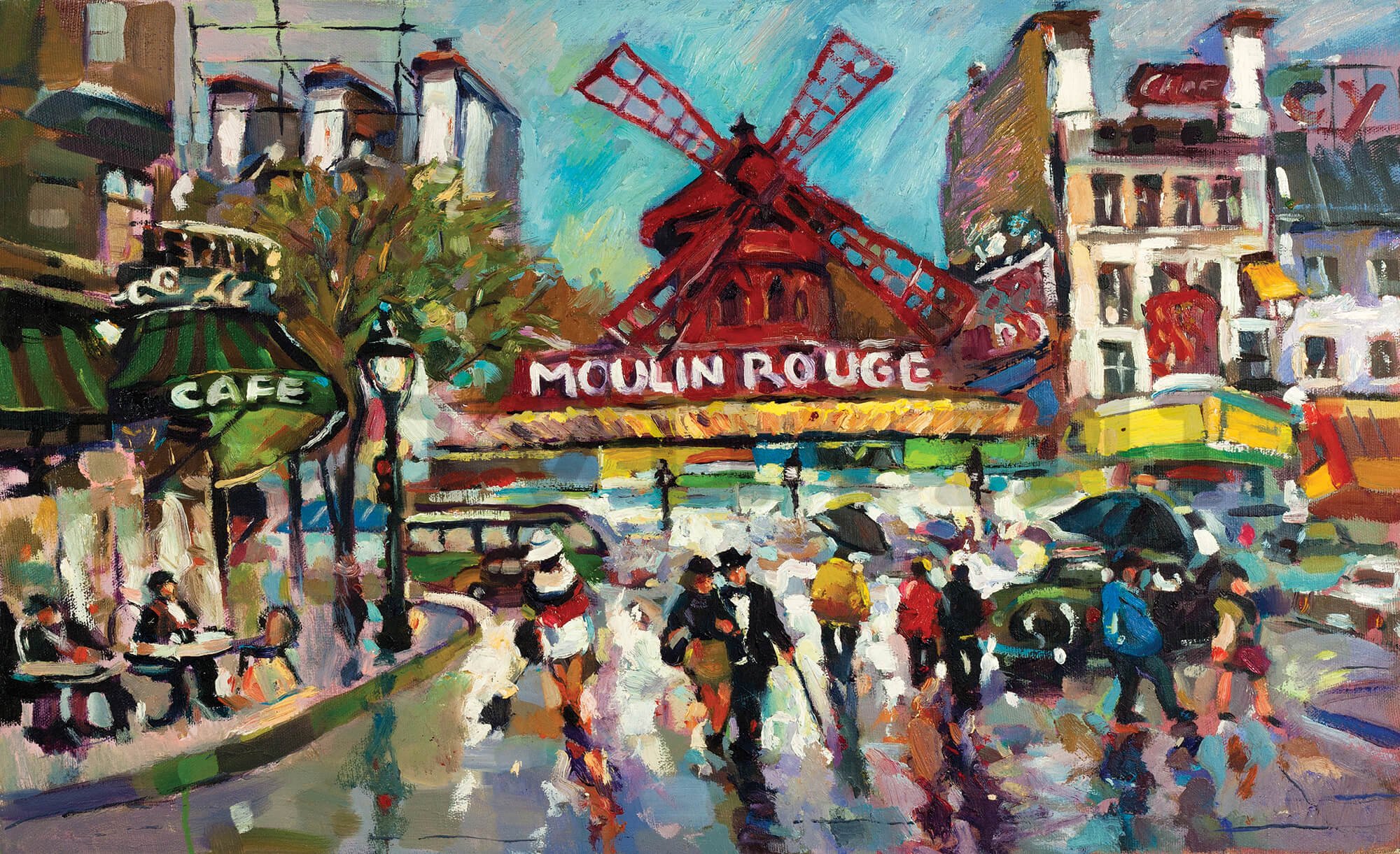 Fotótapéta: Moulin Rouge (festett) - 254x368 cm