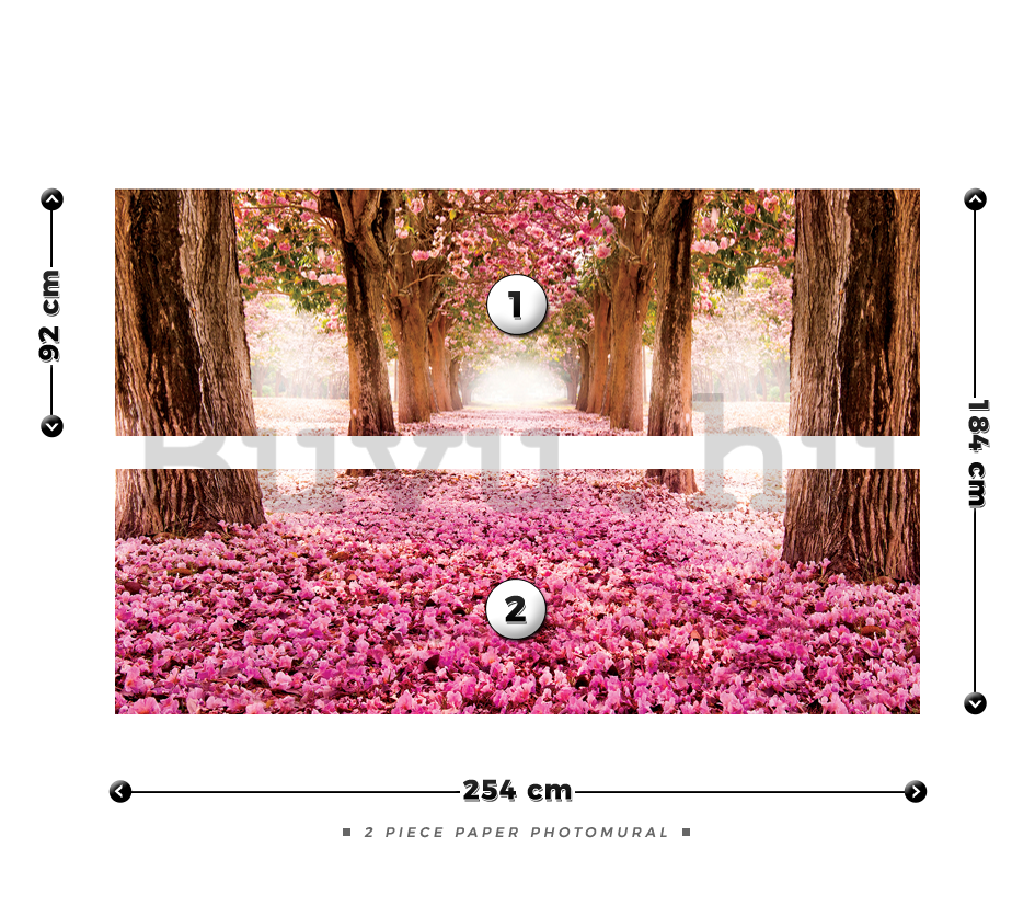 Fotótapéta: Virágzó fasor (1) - 184x254 cm