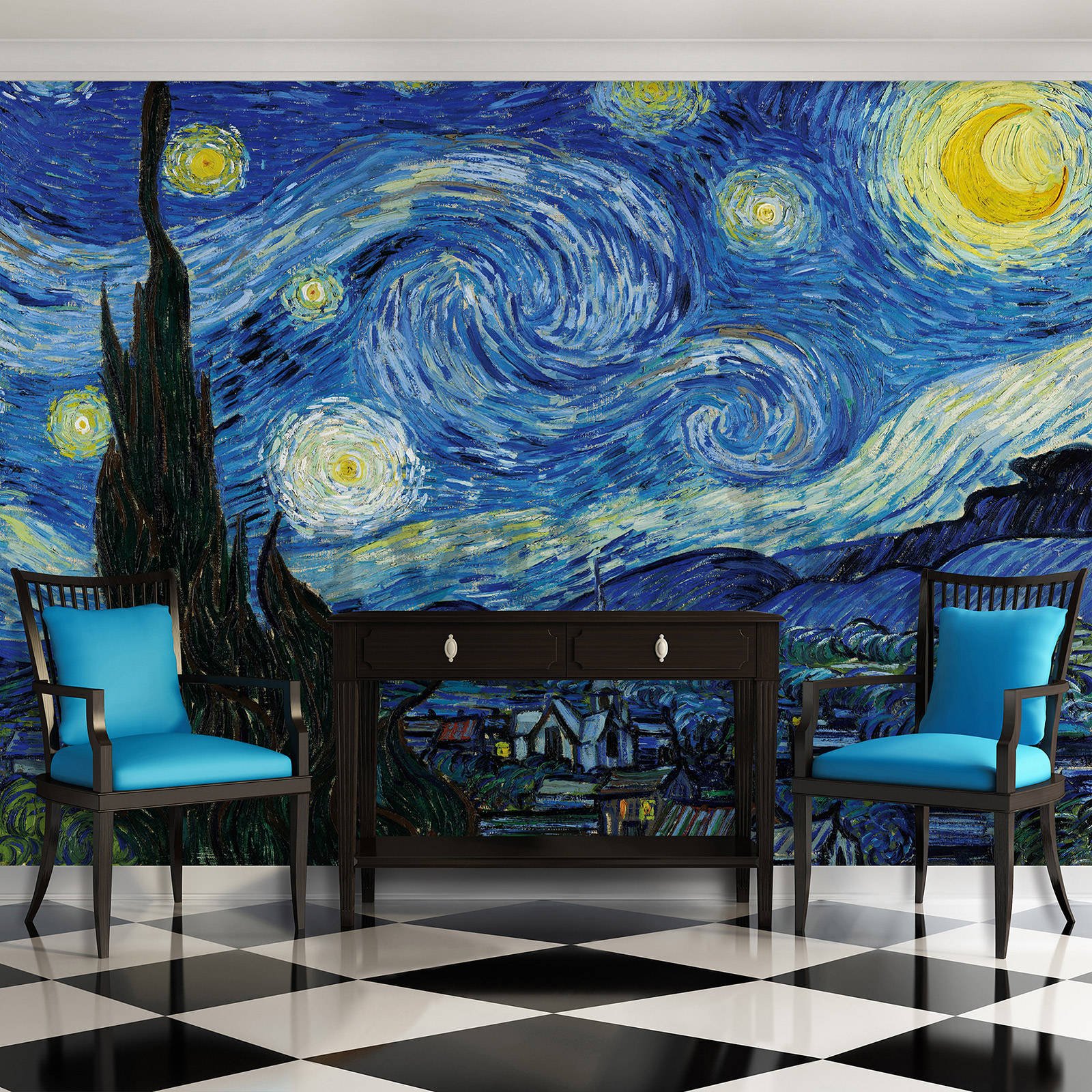 Vlies fotótapéta: Vincent Van Gogh, A csillagos éjszaka - 104x70,5cm