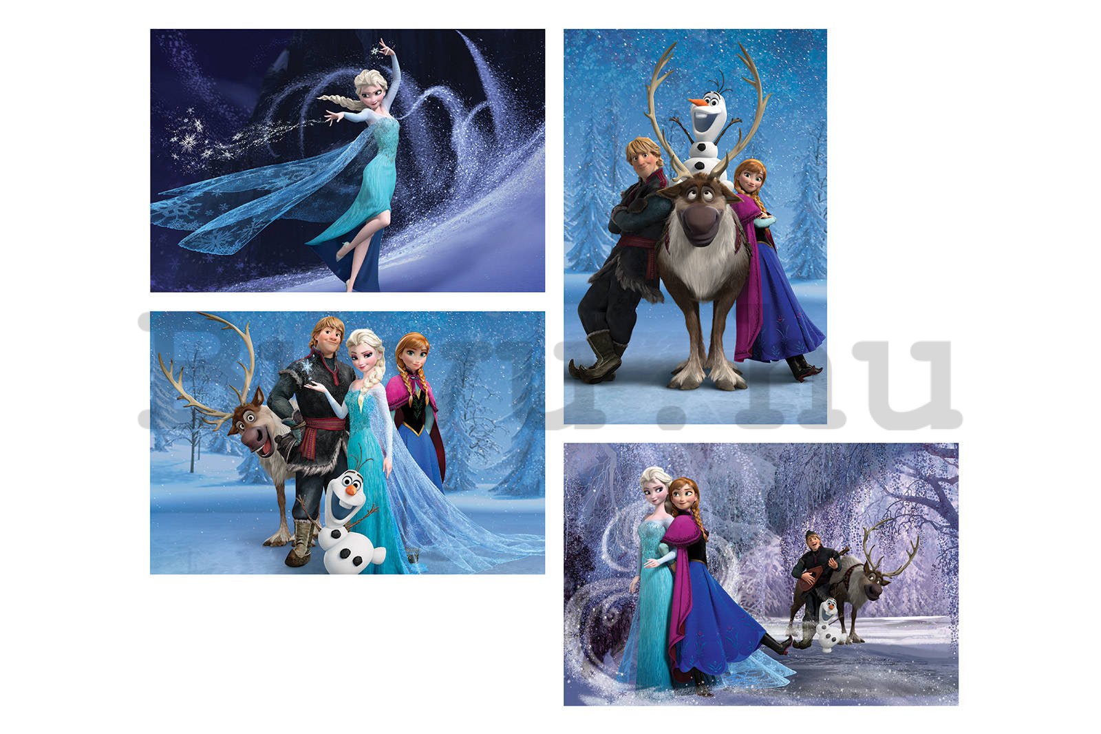Vászonkép: Frozen - készlet 4db 60x40 cm